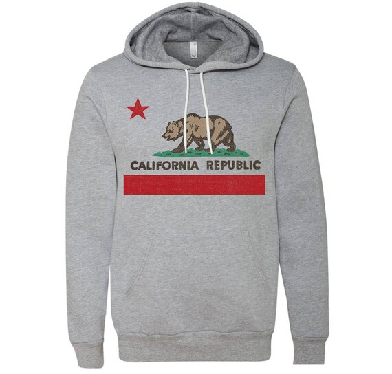 California Star Flag Pullover Hoodie California Star Flag Pullover Hoodie