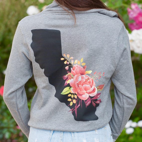 California Rose Zip Up Hoodie California Rose Zip Up Hoodie