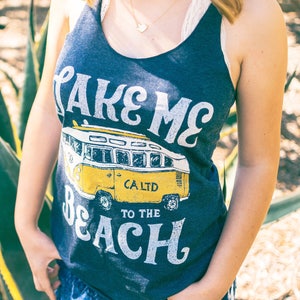 Take Me to the Beach Vintage Van Cruiser Bus Women's - Etsy