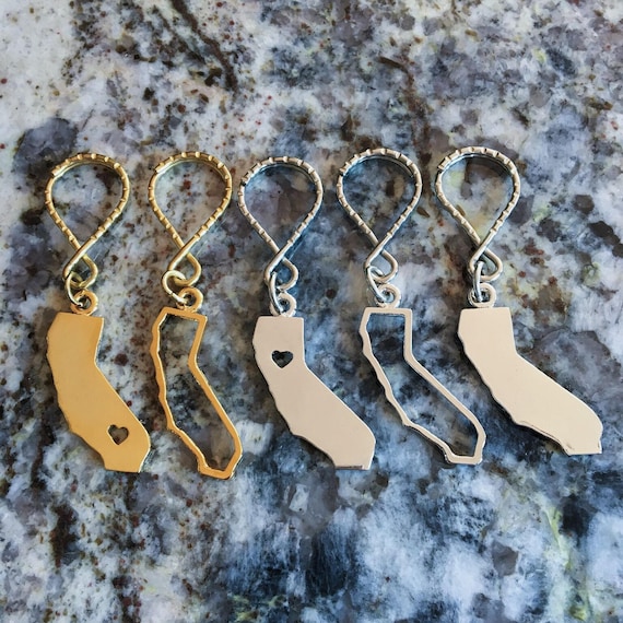 California State Outline Keychain California State Outline Keychain