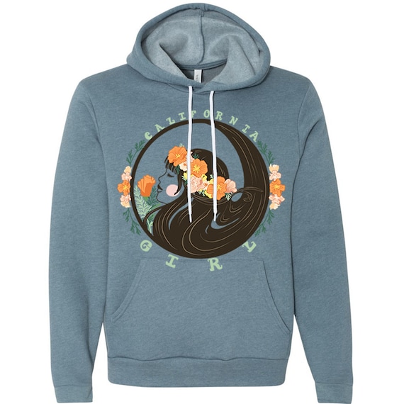 California Flower Girl Pullover Hoodie California Flower Girl Pullover Hoodie