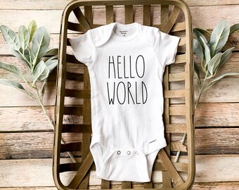 hello world onesie unisex