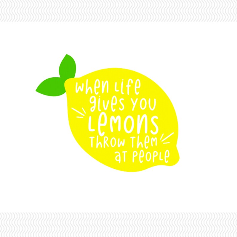 When Life Gives You Lemons Vinyl Decal Cute Car Decal Cute Etsy