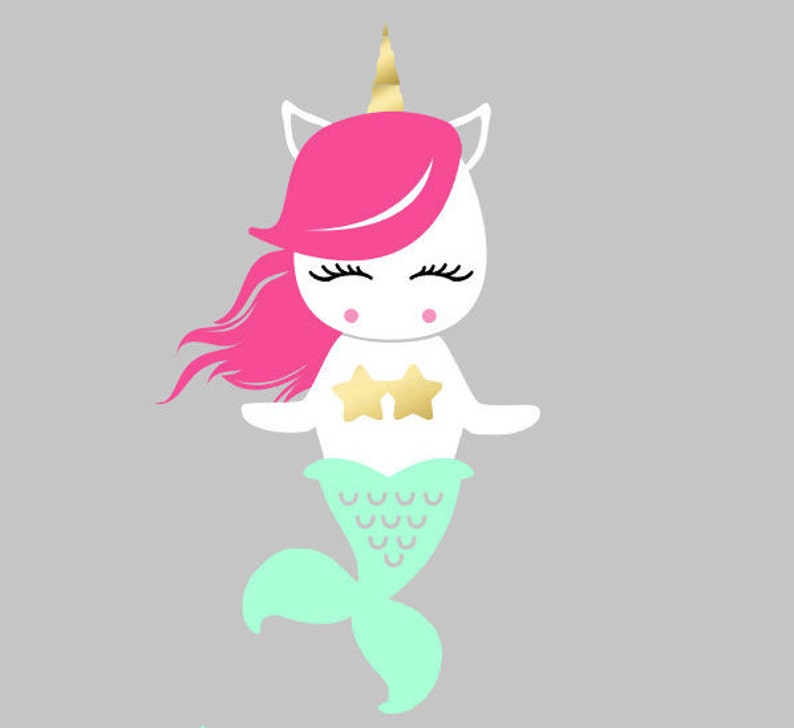 Free Free 327 Mermaid Unicorn Svg SVG PNG EPS DXF File