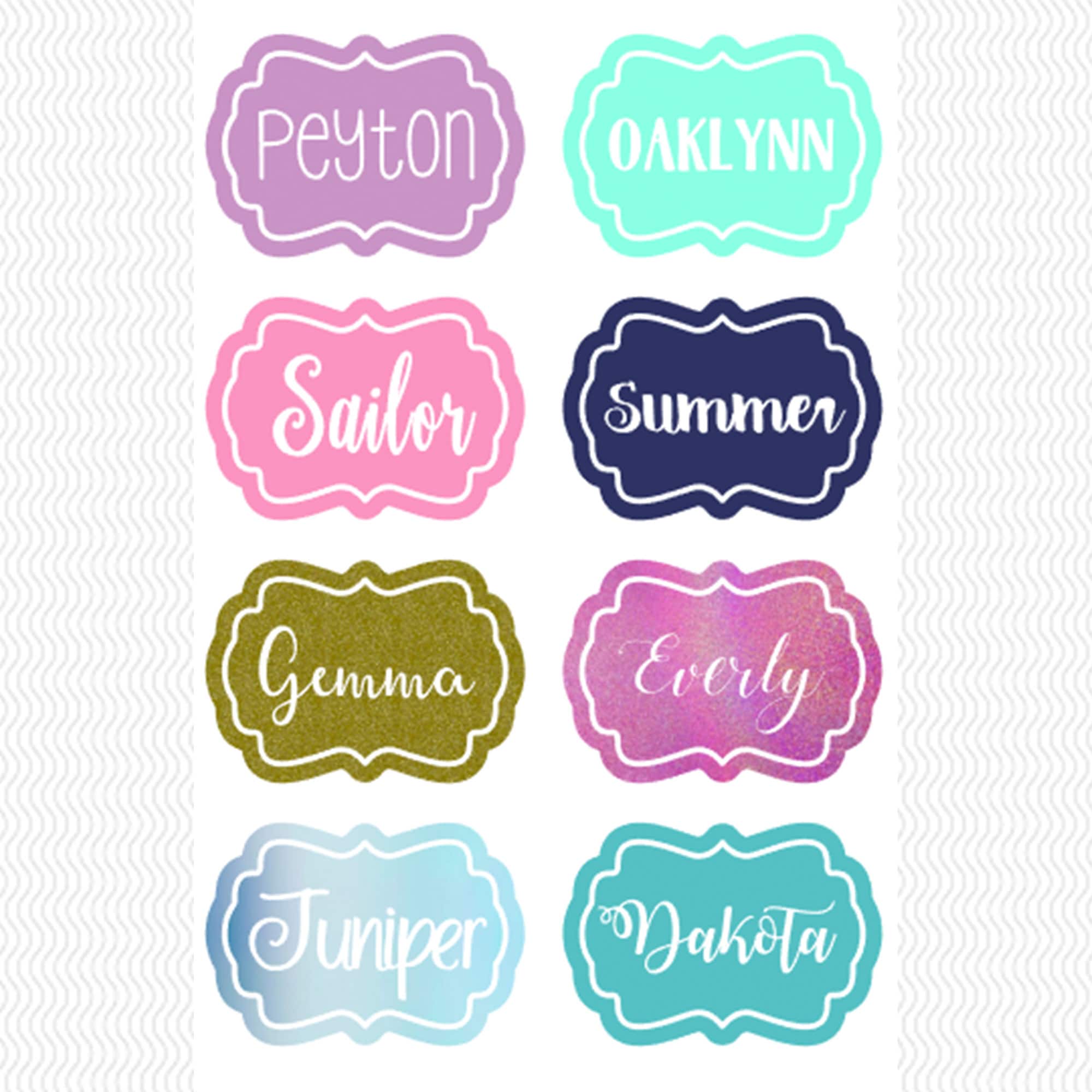 Personalized Name Decals Name Decals Monogram Decals Car Etsy