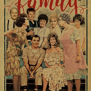 Mama&#39;s Family. 12x18. Kraft paper. Carol Burnett Show. Vicki Lawrence. TV. Campy. Art. Print. Gay. Drag. Mama