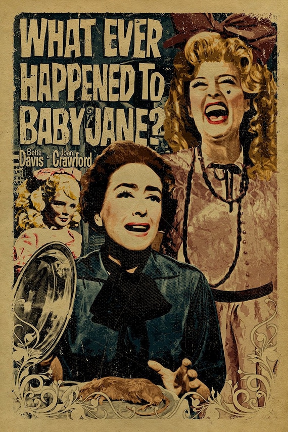 What Ever Happened to Baby Jane Movie Poster | Etsy