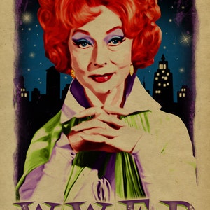 What Would Endora Do? Poster. Bewitched. Agnes Moorehead. Witch. Samantha mother. 12x18. Kraft paper. TV. Art. Print. Gay. Drag Queen.