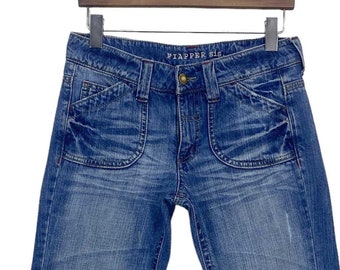 Fiappers Jeans Size 27 W27xL28 Fiappers Baker Low Rise Denim Jeans Japan Distressed Pants