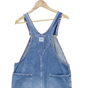 Vintage Lee Overalls - Men&#39;s Size 34 (W34xL31.5) - Lee Denim Bib Overalls - 90s Grunge Workwear - Carpenter Jumpsuit - Y2K Streetwear