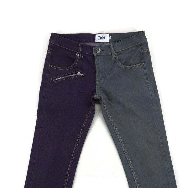 Thaw Pants Size 2 W30xL27 Thaw by Trashbox Pants Two Tones Jeans Punk Stretch Pants