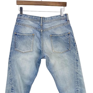 Japanse jeans maat 28 W 28 x L 30 J-cut wijd uitlopende jeans Punk denim jeans Banana Cut denim Japanse merkjeans