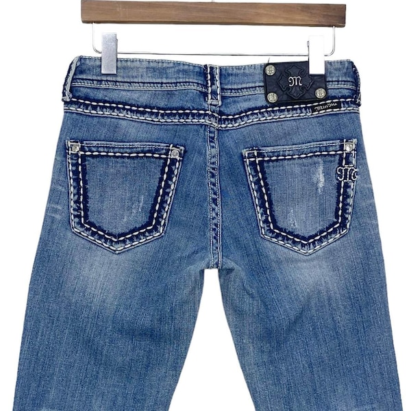 Fräulein Me Jeans Größe 25 W25xL24 Fräulein Me Ankle Jeans Boyfriend-Denim-Jeans Fräulein Me bestickt verzierte Hose