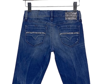 Evisu Donna Bootcut Jeans Low Waist Tapered Pants Made in