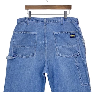 Osh Kosh Jens Size 38 W38xL27 90s Osh Kosh Carpenter Pants OshKosh Vintage Baggy Distressed Workwear Hickory Skateboards Pants
