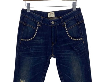 Ungrid Jeans Size 25 W25xL27 Ungrid Ankle Jeans Punk Low Rise Embellished Pants