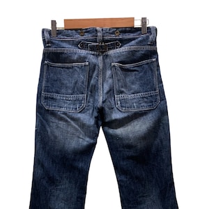 Back Number Jeans Size 28 W28xL32 Back Number Bootcut Jeans Baker Pocket Back Number Japanese Jeans Pants Japan Made