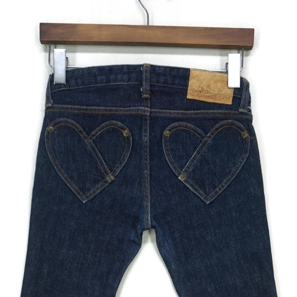 Xgirl Jeans Size 24 W28xL29 X-Girl Skinny Denim Jeans Xgirl Japanese Punk Jeans Love Shape Pocket Pants Sonic Youth Kim Gordon Brand