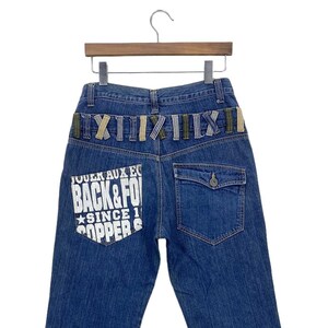 Back and Forth Jeans Size 29 W29xL31.5 Back and Forth Distressed Denim Jeans Back and Forth Japanese Punk Bondage Goth Pants