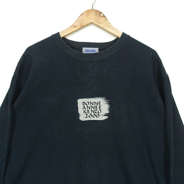 Kenzo Homme Vintage Bonne Annee 2000 Kenzo Long Sleeve Sweater Tee Shirt Size M