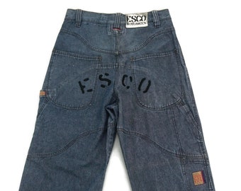 Esco Jeans W33xl27 Willie Esco Duncarees Carpenter Denim Jeans Etsy