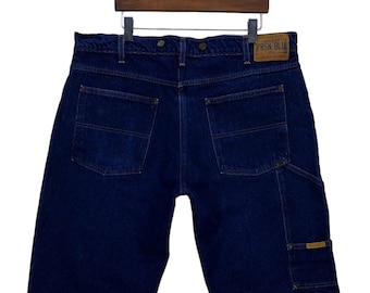 1960s Swiss Prison Army Denim Work Pants, Size S to 4XL 1960s Swiss Prison Army Denim Work Pants, Size S to 4XL