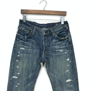 Bartack Jeans Size W30xL33 Bartack Denim Jeans Japanese Distressed Jeans