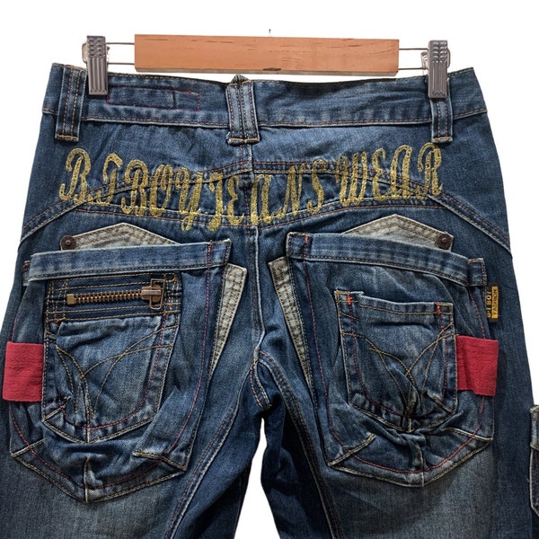 BT Boy Jeans Taille 28 W29xL32 BT Boy Jeans Genou Patch Jeans Jeans en détresse