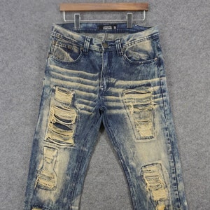Trestles Jeans Größe 32 W32xL32 Trestles Denim Distressed Denim Unregelmäßige verblasste Jeans