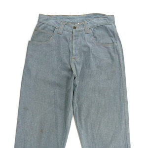 Slide Jeans Size 32 W32xL30 Vintage Slide Snowboards Denim Jeans Slide Hip Hop Baggy Skateboards Jeans Pants USA Made