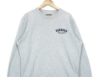 Barbour grey sweatshirt clearance