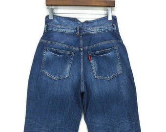 Rare Levi's Engineered Twisted Leg Dark Wash Denim Flare