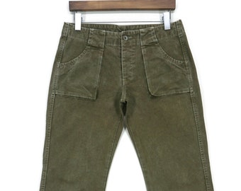John Bull Hose Größe L W32xL28,5 John Bull Baker Hose John Bull Japanase American Carpenter Arbeitskleidung Hose 3D Tasche Japan Made Ankle Crop