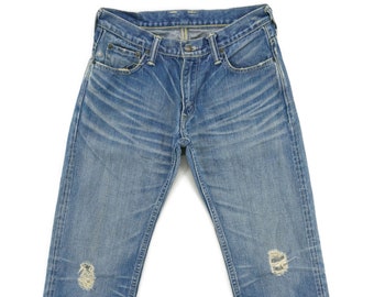 T.M.T セルビッジジーンズ 日本製 大阪製 ダメージデニム サイズ W30xL30