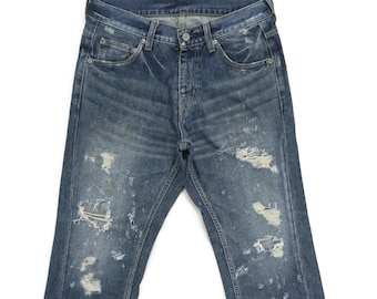 Hare Japan Distressed Denim Jeans, Ripped, Size S (W31xL28.25)