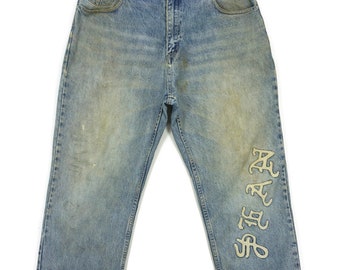 Vintage Sean John Denim Jeans, Distressed Baggy Fit (W35xL32)