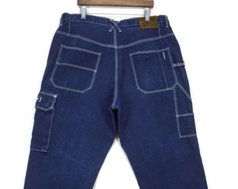 Mecca Workwear Division Cargo Hip Hop Skateboards Baggy Carpenter Dungarees Size 40