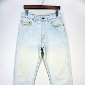 Levis 610 Jeans Size 32 W32xL31.5 90er Jahre Levis 610 Denim Jeans Levis 610 Vintage Distressed Tapered Jeans Faded Blau Hose Made in USA