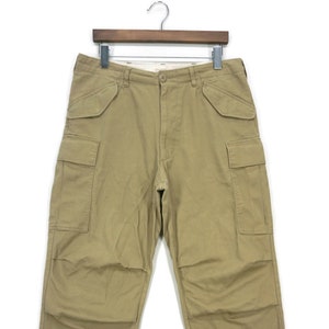 Surplus Pants Size L Back Number Japan Hip Tactical Cargo Adjustable Waist Tapered Ankle Pants
