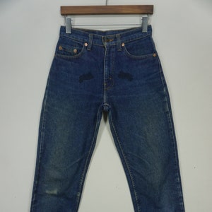 Levis 610 Jeans Size 28 W28xL33 90s Levis 610-0217 Denim Jeans Levis 610 Vintage Distressed Tapered Jeans Dirty Blue Pants Made in USA