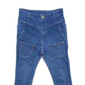 Mercibeaucoup Drop Crotch Japanese Workwear Slim Fit Jeans Size 2