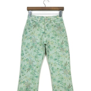 Et Boite Floral Pants, Japan Made Straight Leg (W26xL31)