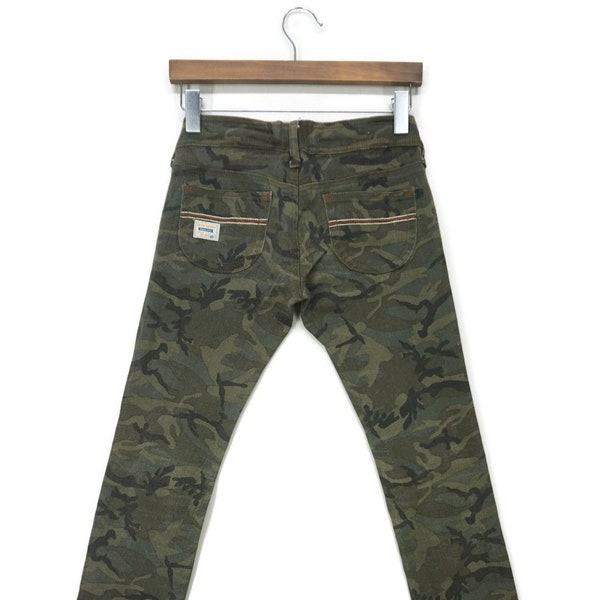 Betty Smith Japan Camo Slim Skinny Pants Size S W28xL31.5 Made in Japan