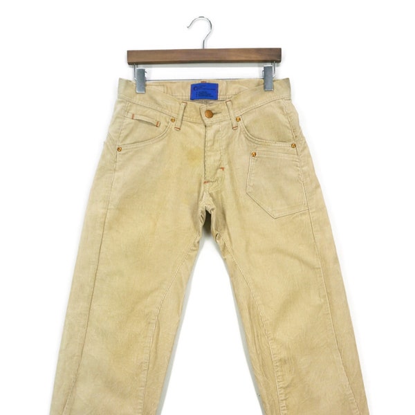 Edwin Pants Size M W31xL32 Edwin E-Function Corduroy Pants Edwin Evolutional Blue System AIR Denim Mobile Pocket Transform Body Japan Made