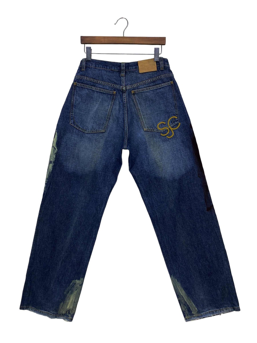 ザッツライフデニムCircle paint logo Baggy denim Circle paint logo Baggy denim pants – That's life online store