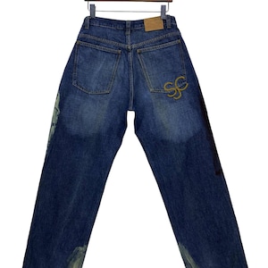 Sean John Jeans Size 30 W30xL31.5 Sean John Paint Splatter Denim Baggy Jeans Sean Vintage Hip Hop Skateboards Jeans Loose Pants