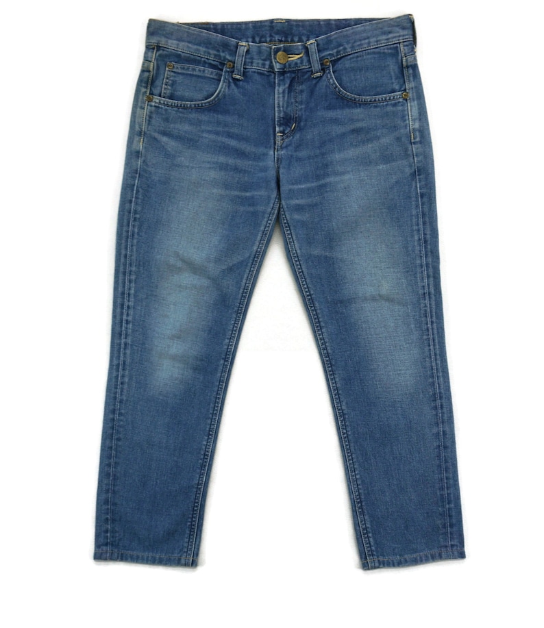 LEE Jeans Size M W32xl23.5 Lee Crop Pants Organic Cotton - Etsy