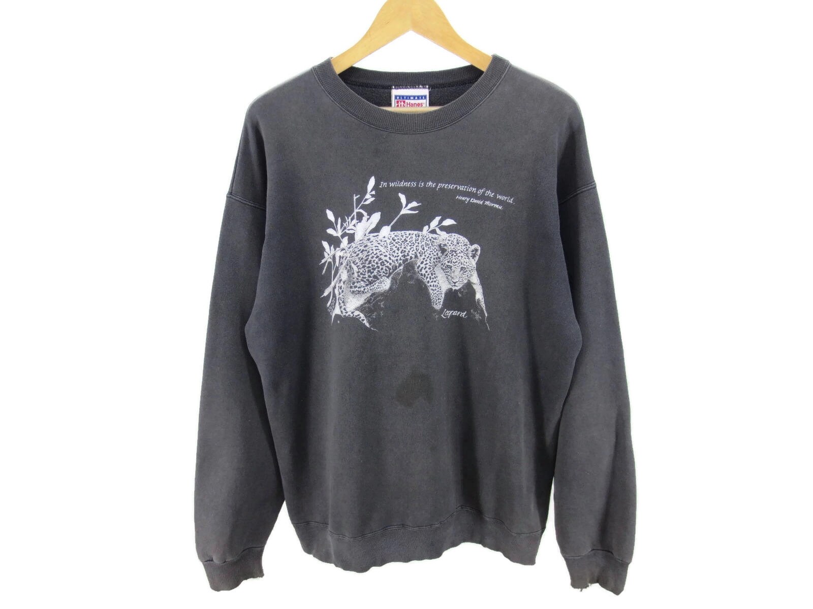 Hanes Sweatshirt Men s Size S Vintage Hanes Leopard Pullover