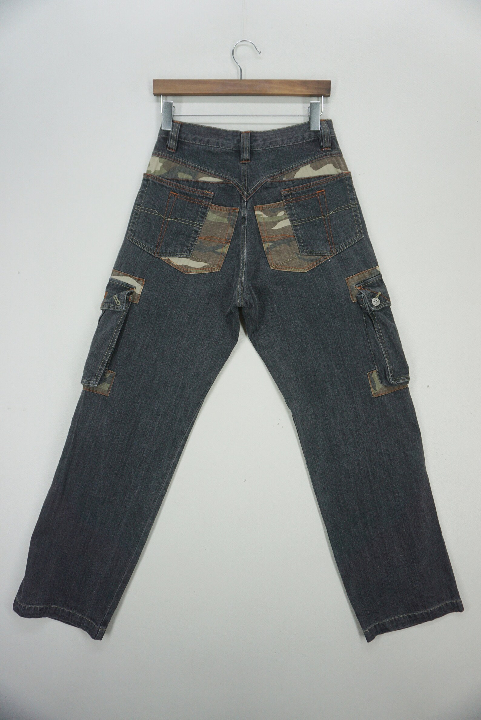 Pj's Surf Jeans Size S W28xl32 Paul Junior Cargo Denim Etsy