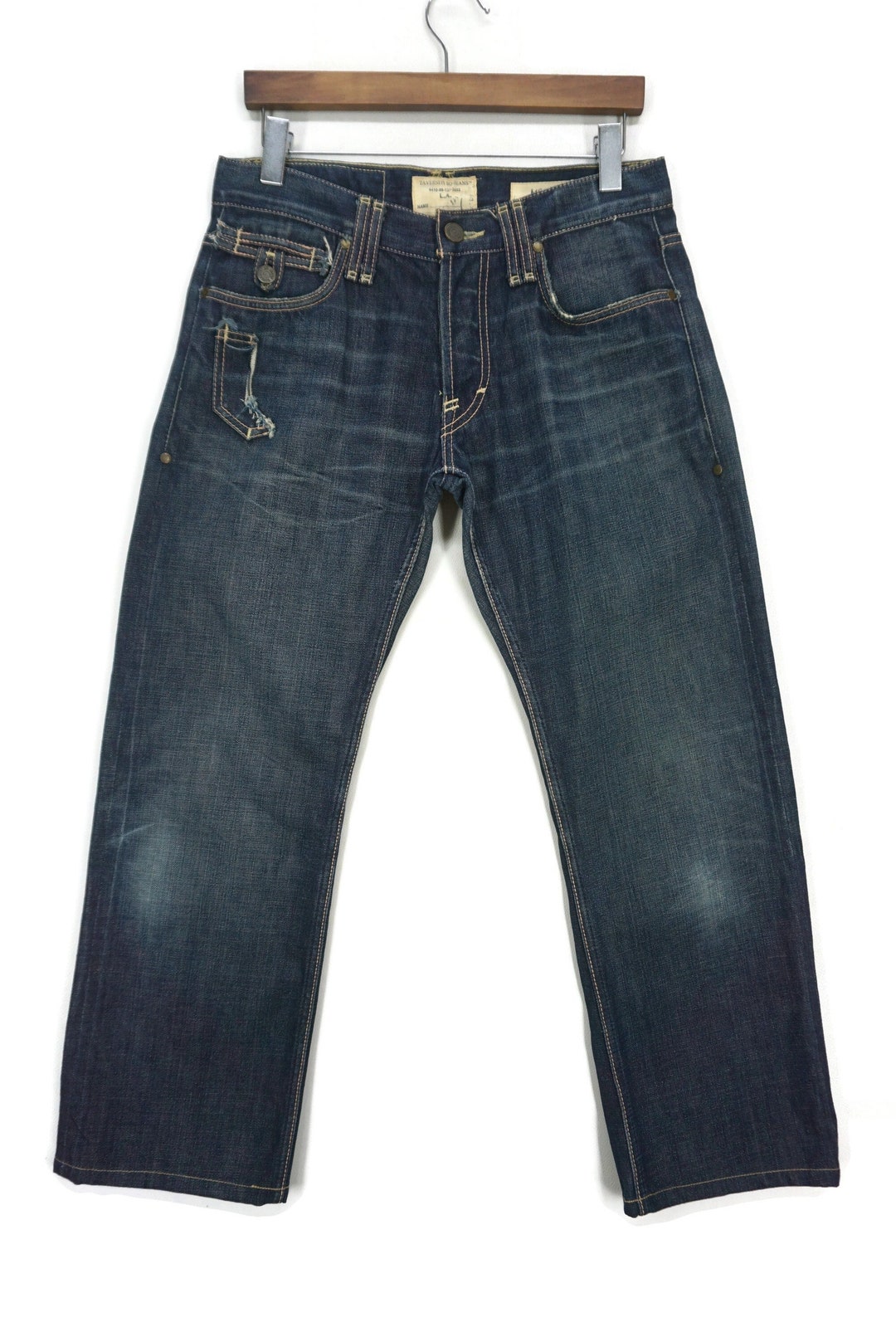 Pantalones vaqueros con orillo y corte cónico de talle 32, de Jimmy  Taverniti, con corte tobillero y corte México - Main Image